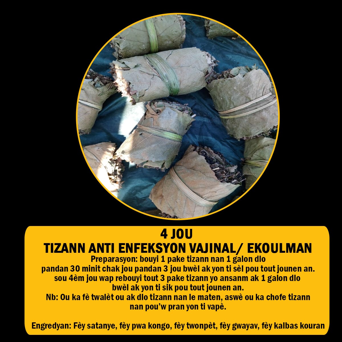FÈY POU ENFEKSYON/ ENFÈTILITE/FREDI/ VANT FÈMAL