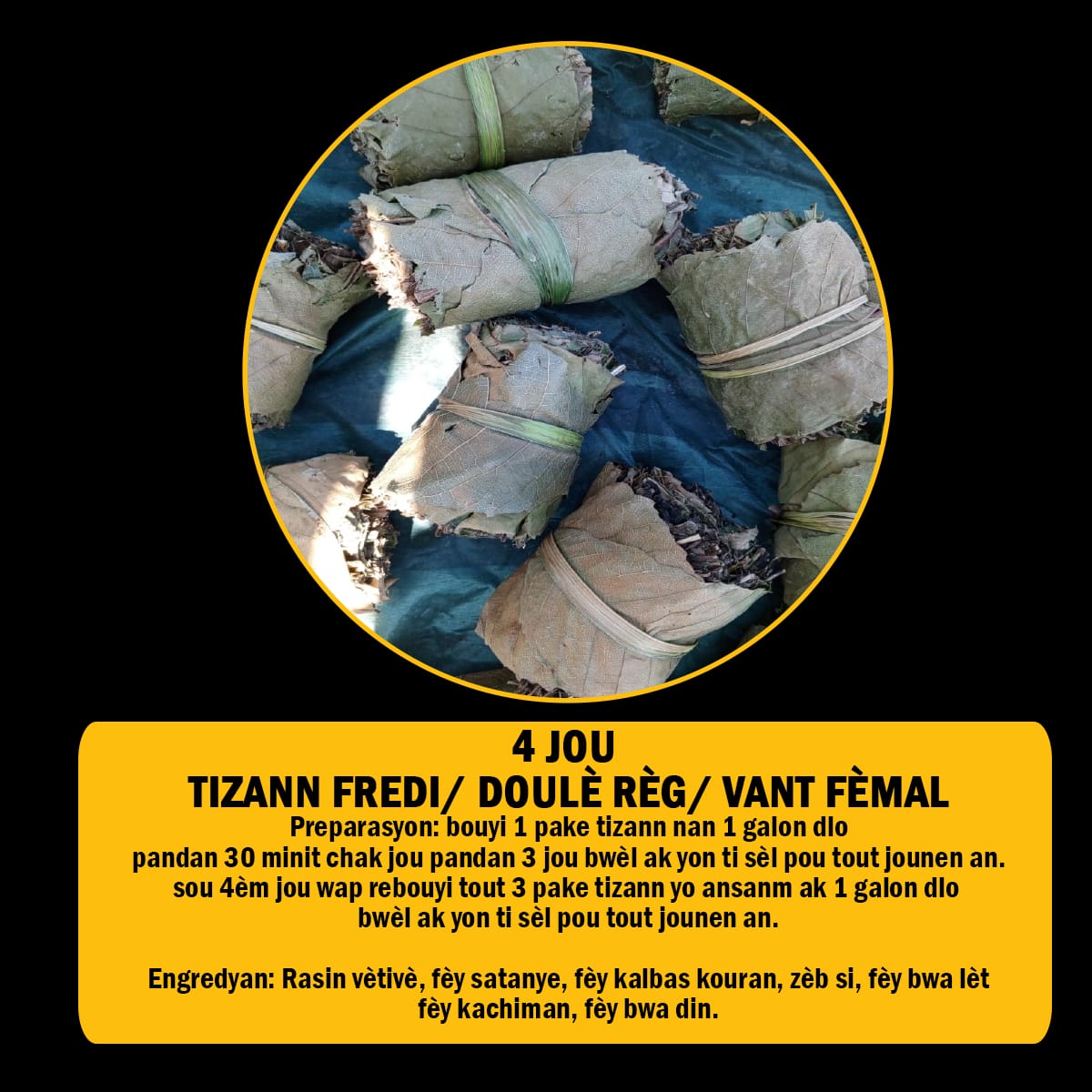 FÈY POU ENFEKSYON/ ENFÈTILITE/FREDI/ VANT FÈMAL
