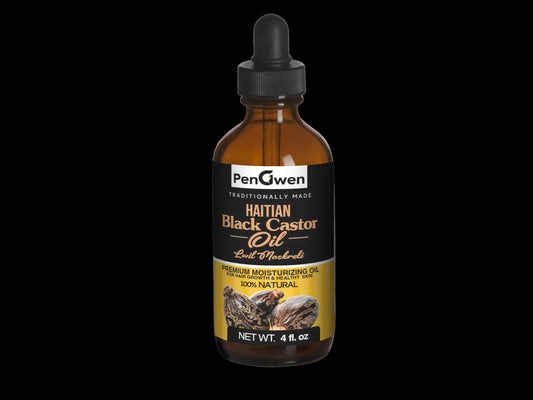 Organic Haitian black castor oil/ Lwil maskreti  Ayisyen.